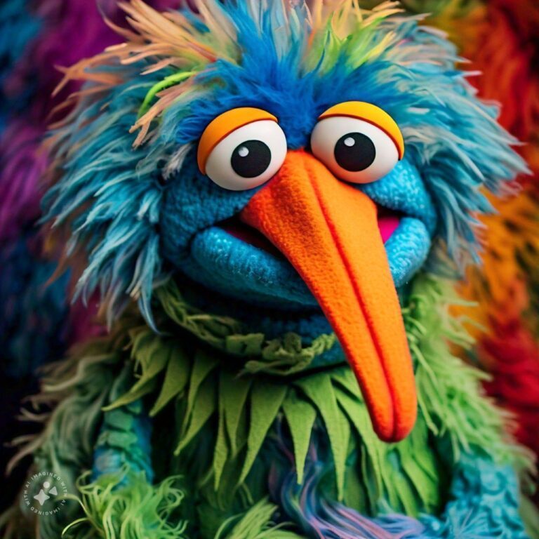 muppet with long hooked beak