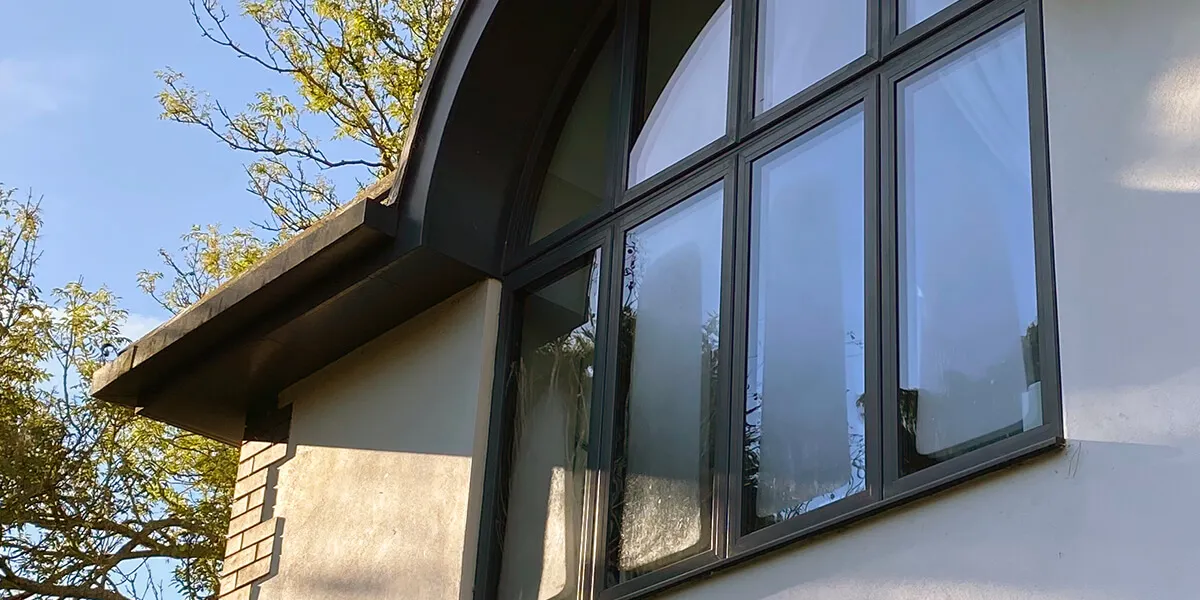 Water droplets of condensation on the inside of a UK