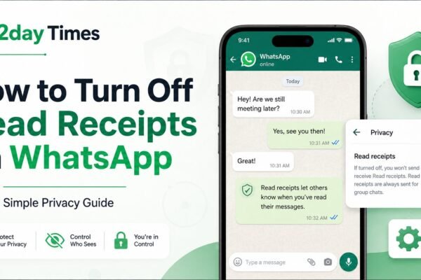 WhatsApp privacy settings showing how to turn off read receipts