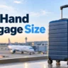 Cabin suitcase showing TUI hand luggage size and 10kg allowance for UK travellers